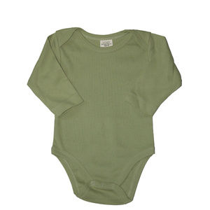 Organic Fair Trade Cotton LS Baby Bodysuit, Green